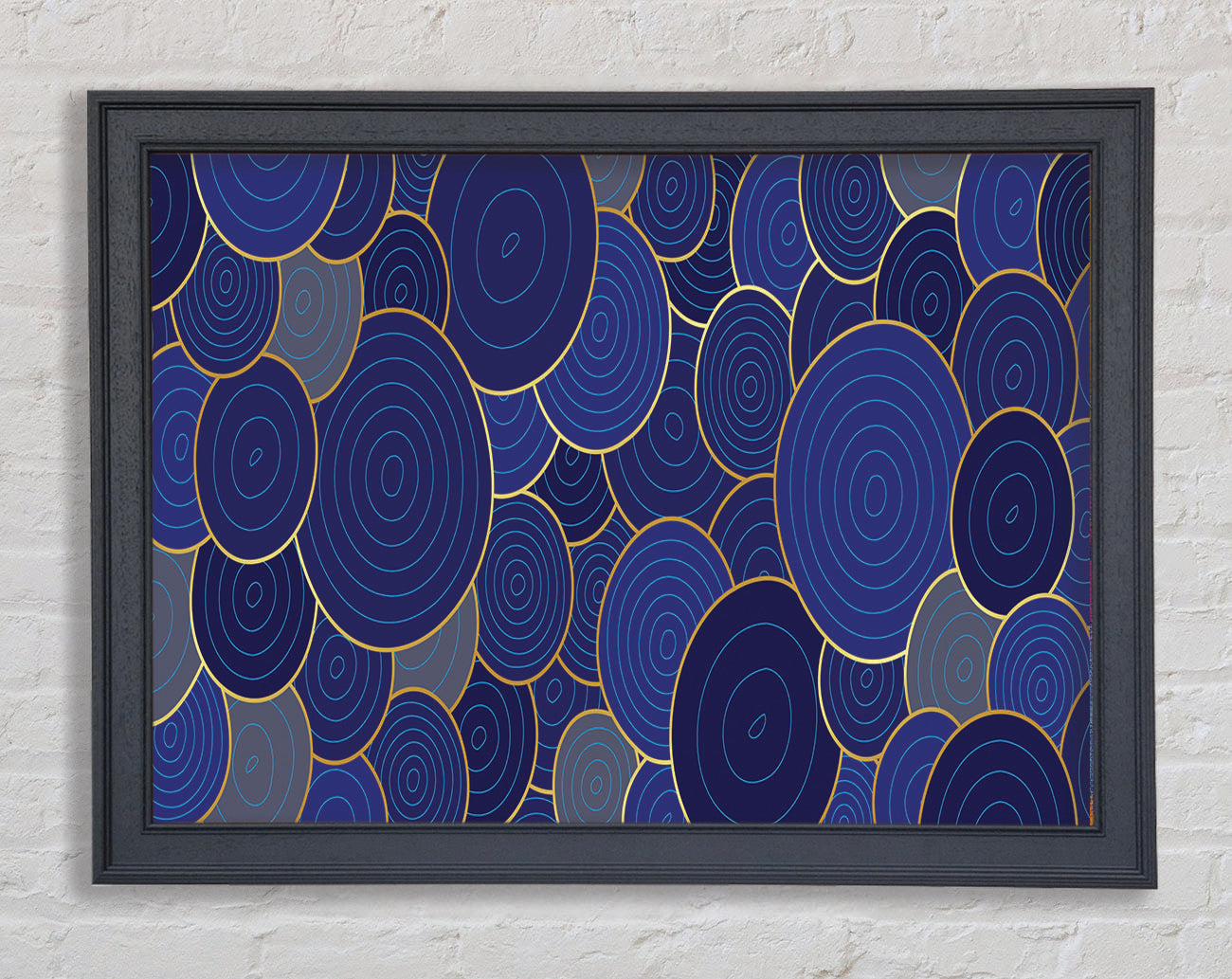 Blue Circle Adventure Framed Wall Art