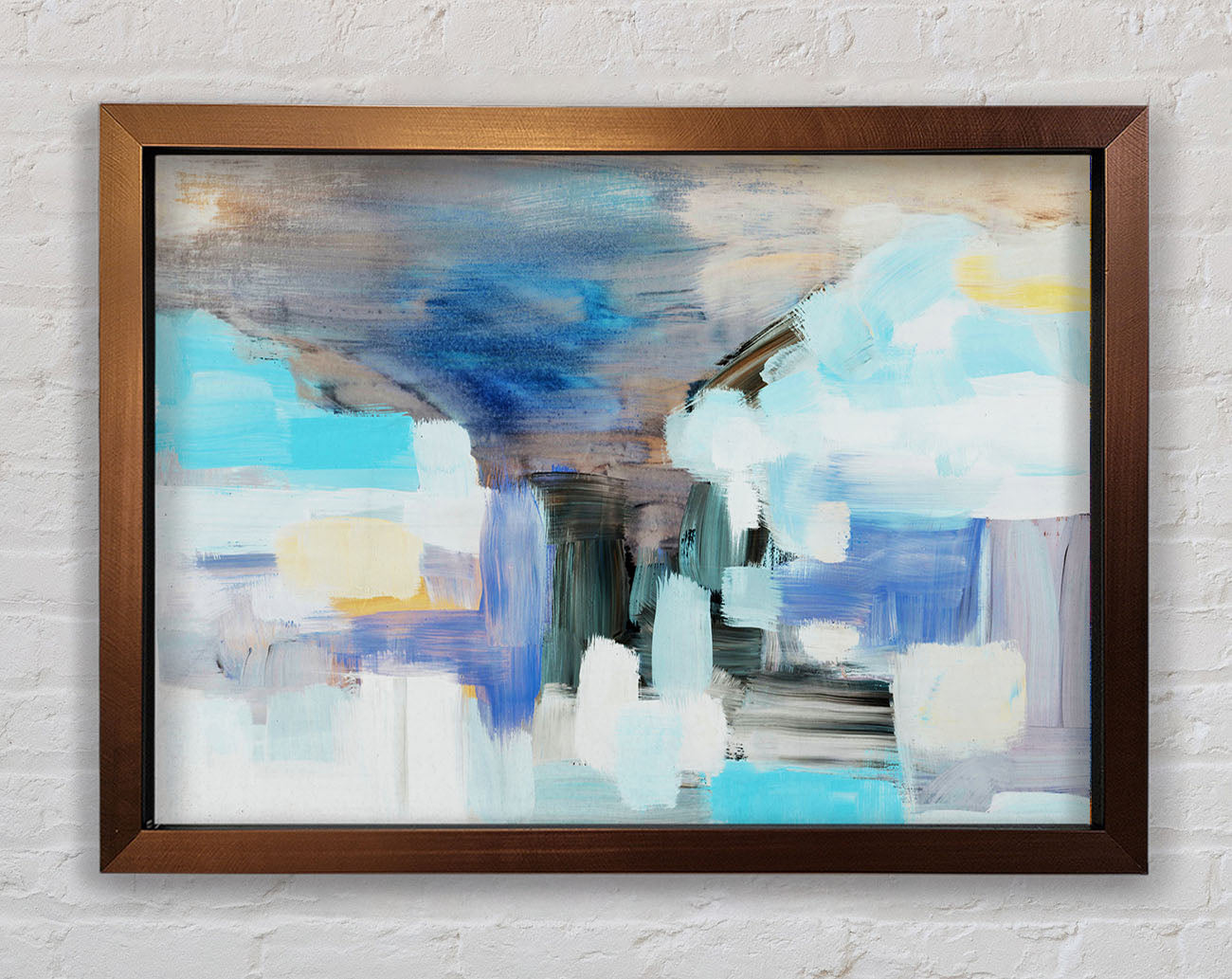 Chalk Cloud Blue Framed Wall Art