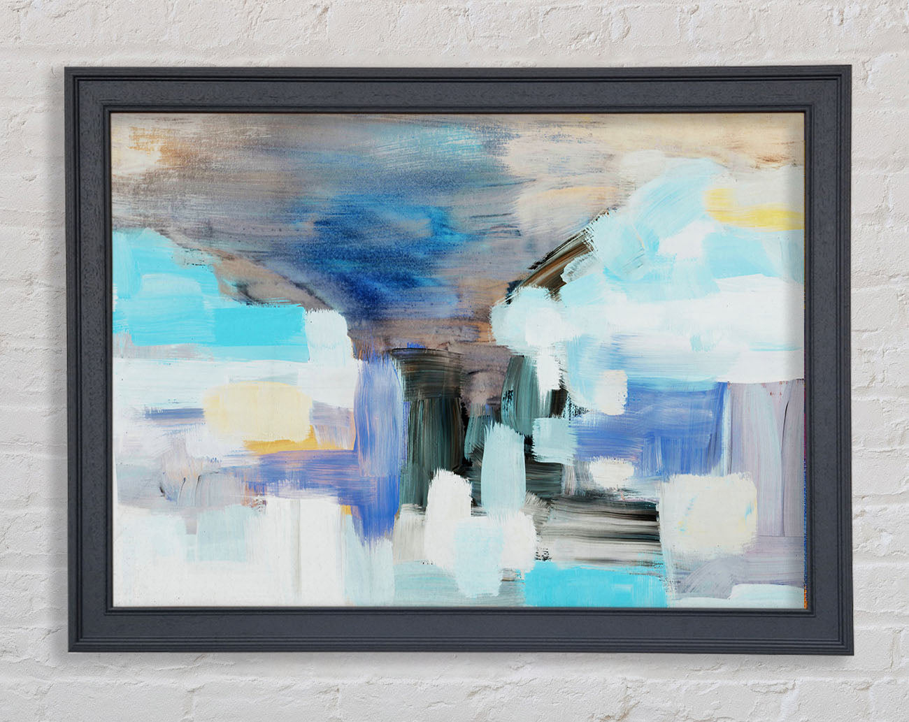 Chalk Cloud Blue Framed Wall Art