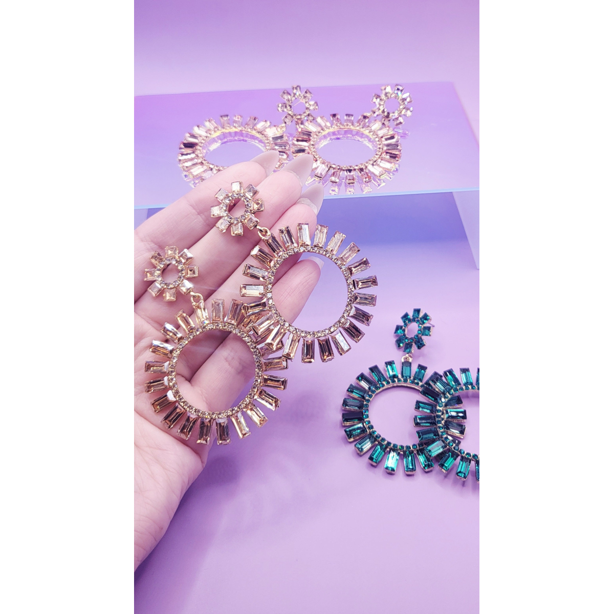 Dream Crystal Drop and Dangle Earrings