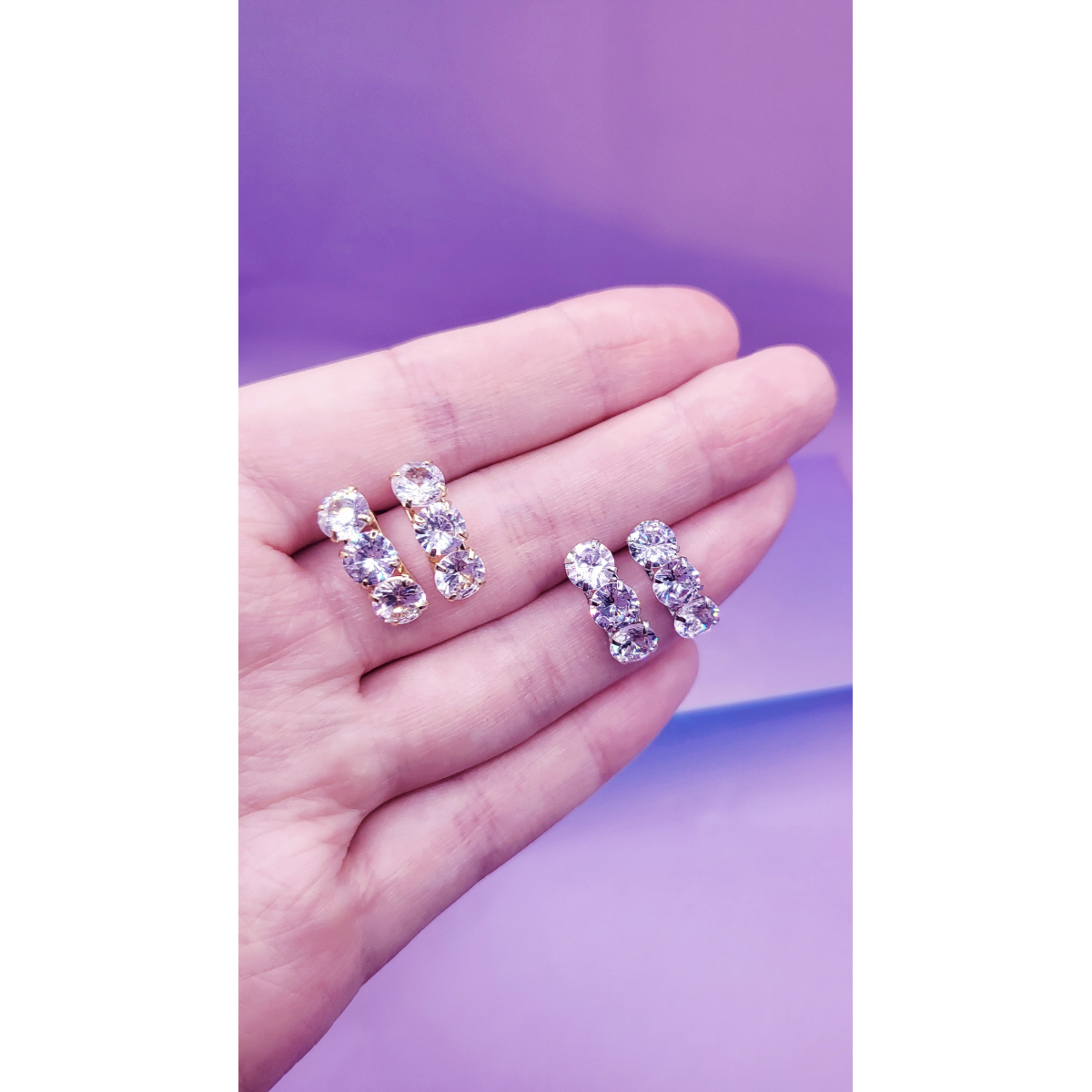 Shine Crystal Stud Earrings