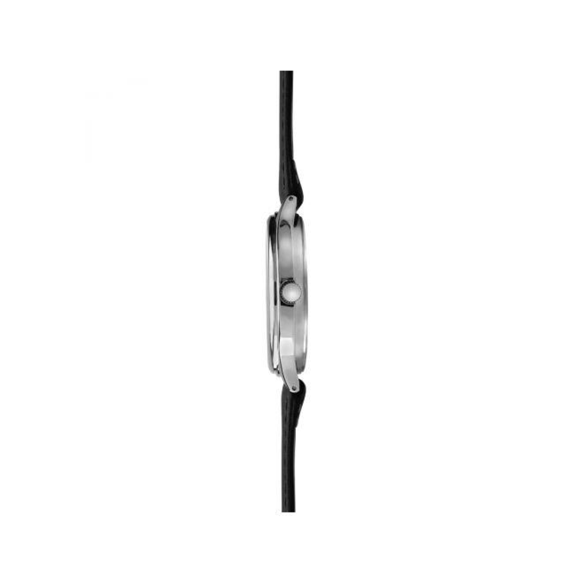 Sekonda Mens Basic Silver Dial and Black Leather Strap Watch1851
