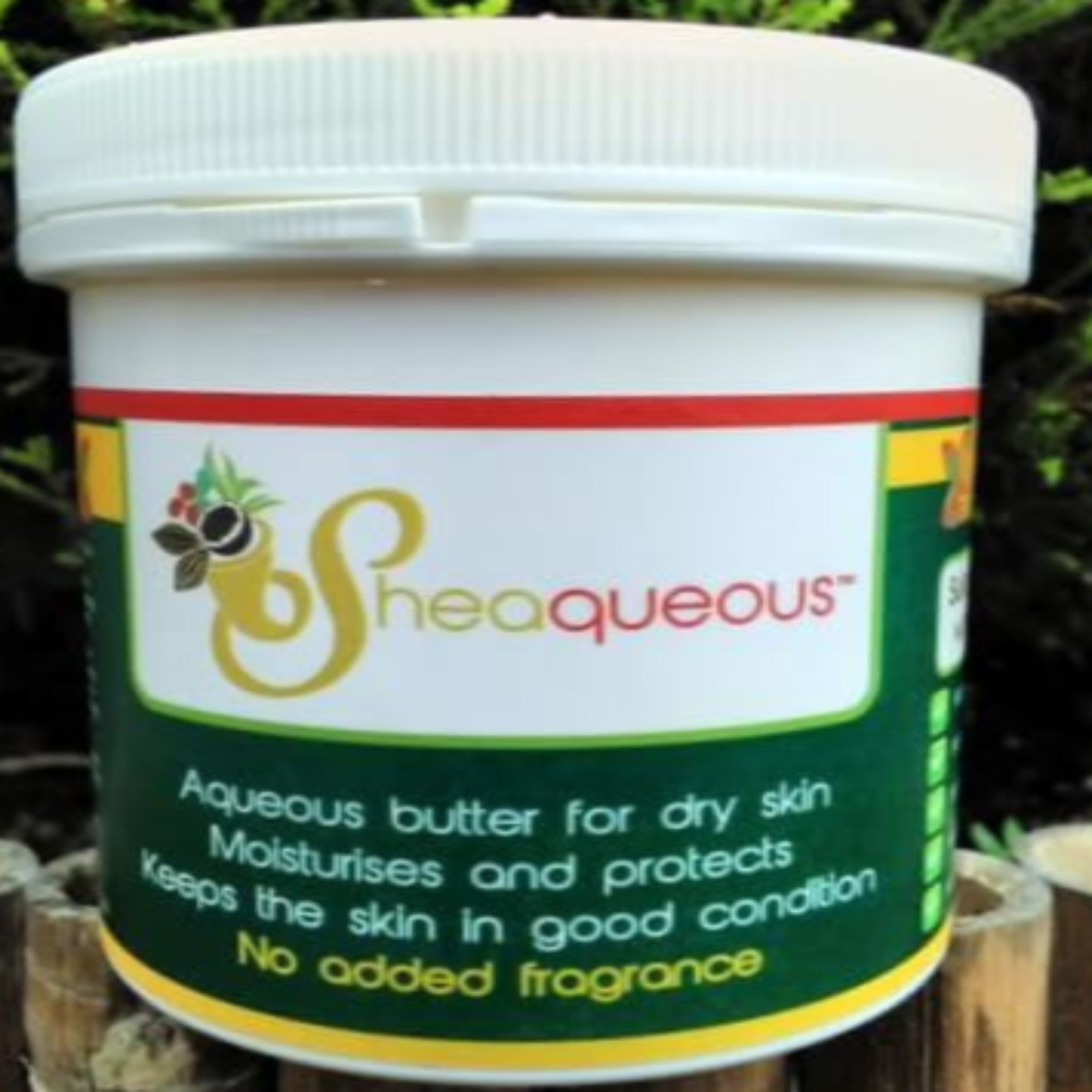 10 Pots of Sheaqueous Aqueous Cream with Organic Shea Butter, Almond Oil, cocoa butter, vitamin E. A natural aqueous cream for very dry skin, for Sensitive Skin, Children, Eczema prone skin , Use in Pregnancy for expanding tummy NO ADDED FRAGRANCE