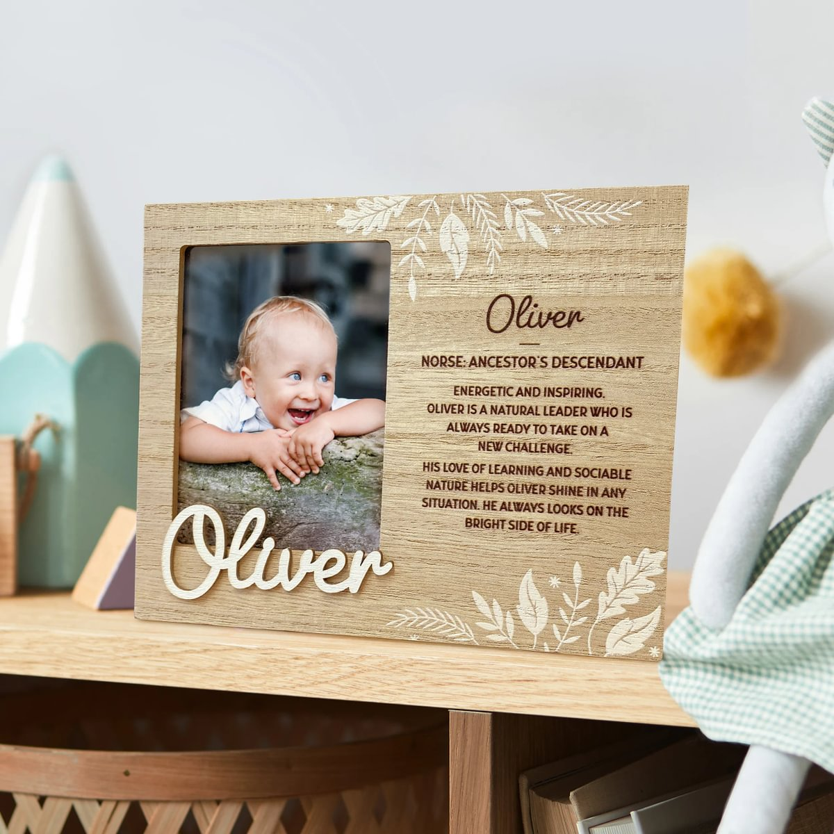 Child's Picture Frame with Sentimental Caption - For 8.5 x 11cm Photo
