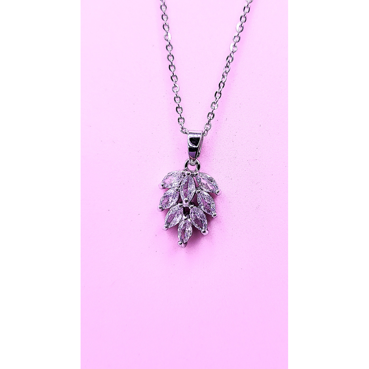 Layered Drop Crystal Necklace