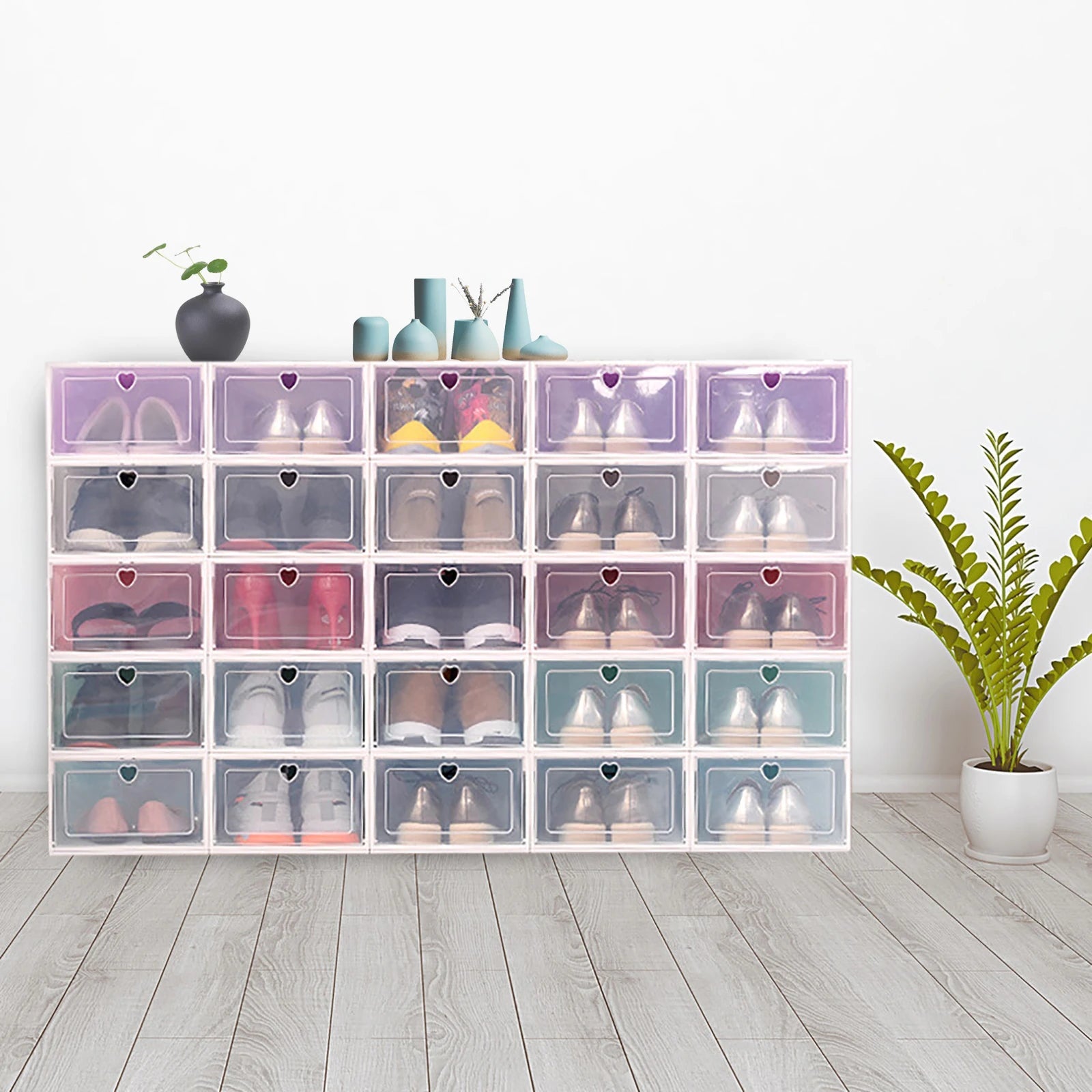 Multi-layer Shoe Rack Entryway Space-saving Organizer Cabinet Easy to Install Home Dorm Livingroom Furniture Shoes Shelf