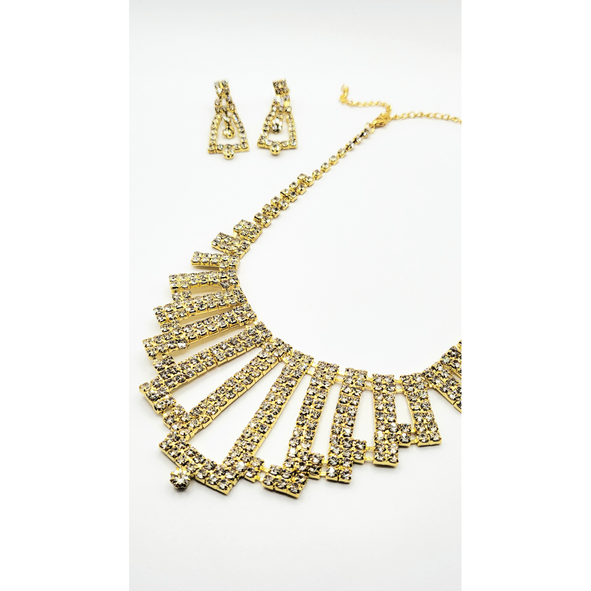 Cascade Crystal Necklace Set