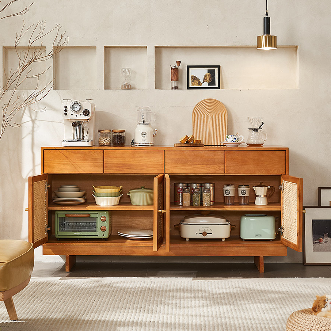 Hadza Narrow Sideboard, Solid Wood
