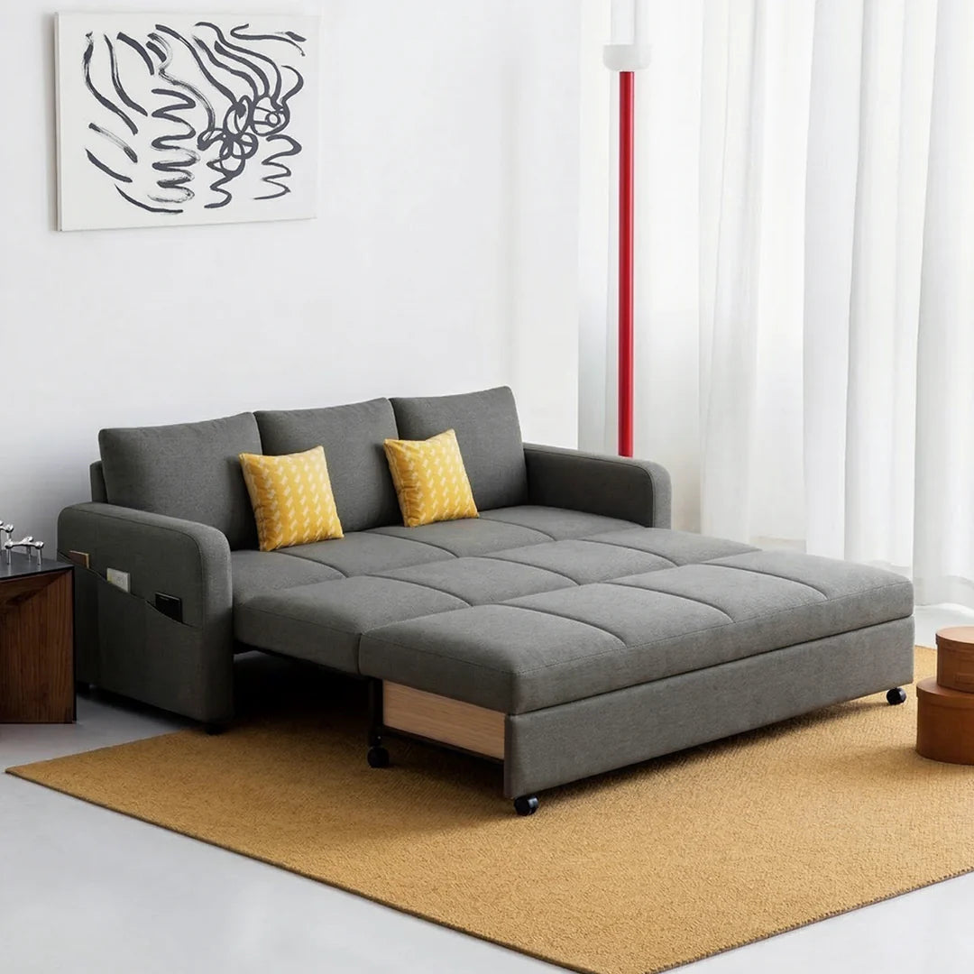Gabriel Two Seater Sofa Bed, Linen