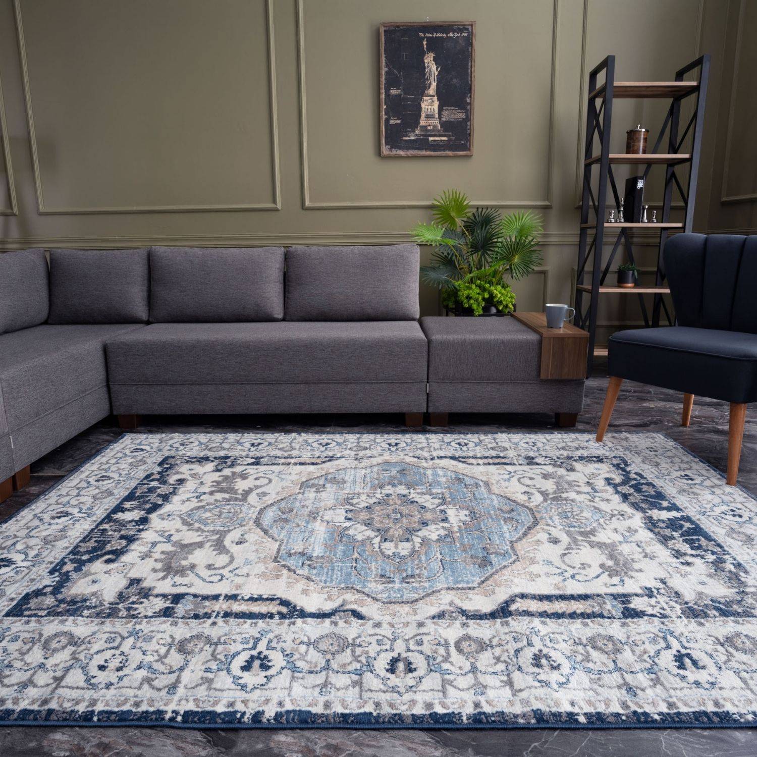 Montana Vintage Navy Rugs | 4040