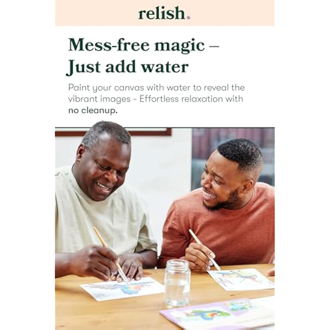 Relish - Dementia Aquapaints Activities - Pack of 5 Reusable Water Painting Toys, Garden Wonders, Alzheimer’s Products & Gifts for Elderly/Seniors