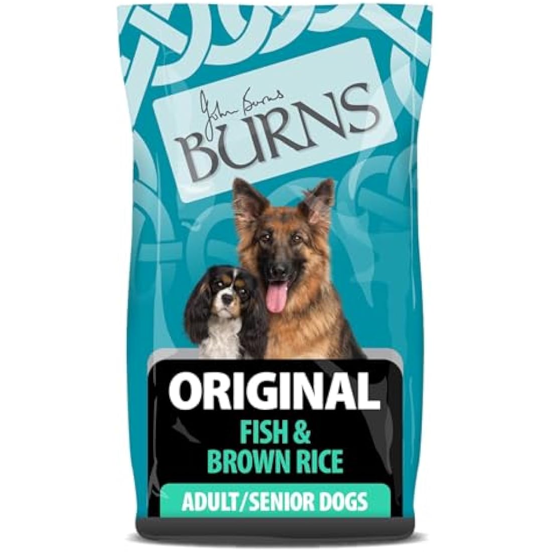 Burns Pet Nutrition Hypoallergenic Complete Dry Dog Food Adult and Senior Dog Original Fish and Brown Rice 12 kg
