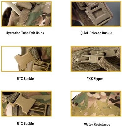 MT Military Army MOLLE 2 Tactical Assault Backpack, Rifleman 3 Day Pack, Medium Rucksack Multicam Camo