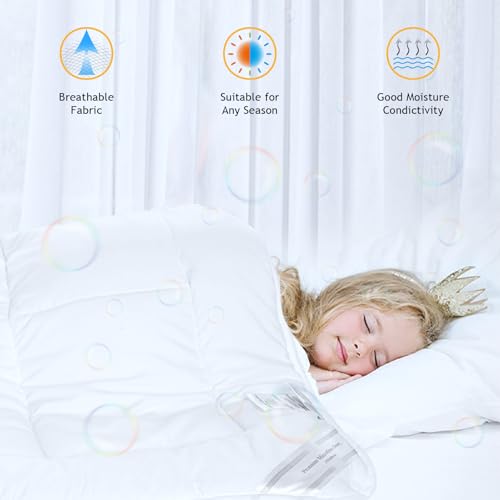 Threads For Bed 4 Season 2 in 1 Microfiber Duvet (4.5 tog + 9 tog), 13.5tog Single Size Detachable Anti-Allergy Quilt with Skin-Friendly Microfiber