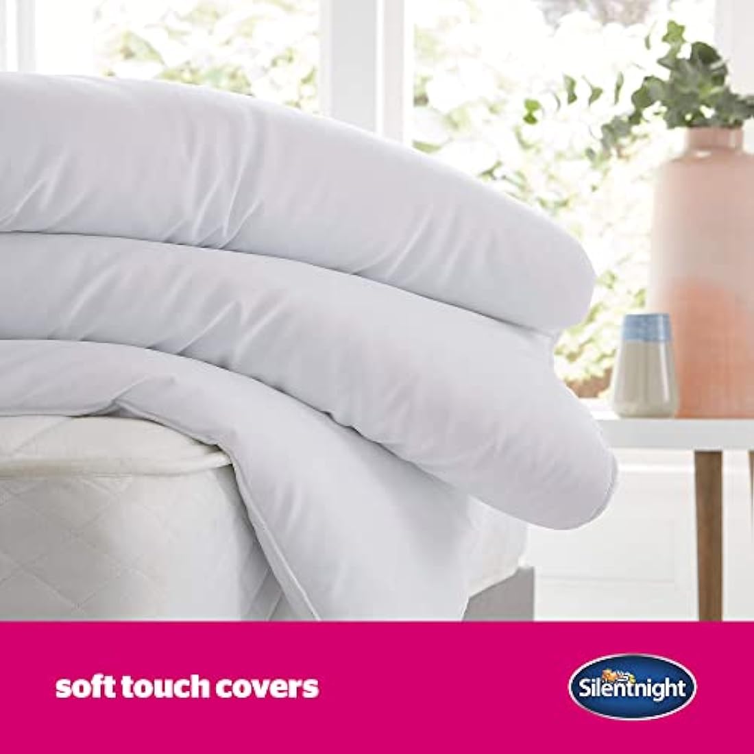 Silentnight Ultrabounce 10.5 Tog Single Duvet – All Year Duvet Quilt Ideal for Summer and Winter – Hypoallergenic and Machine Washable - Single, White