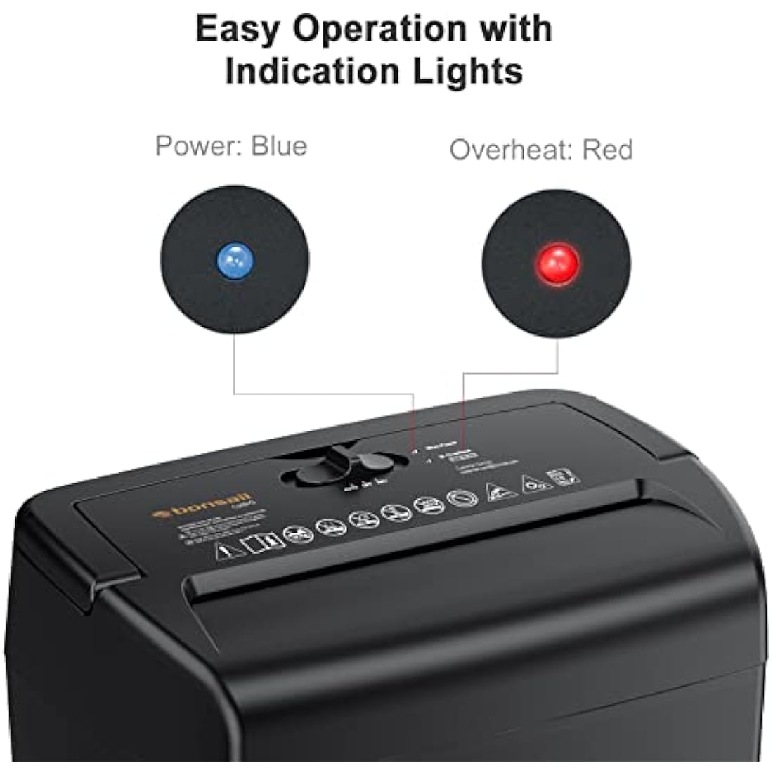 Bonsaii 10-Sheet Home Shredder, Cross-Cut Paper Shredder, Shreds Credit Cards/Staples/Clips, Small Office Shredder Machine with 21L Wastebasket & Transparent Window, Black (C209-D Upgrade Version)