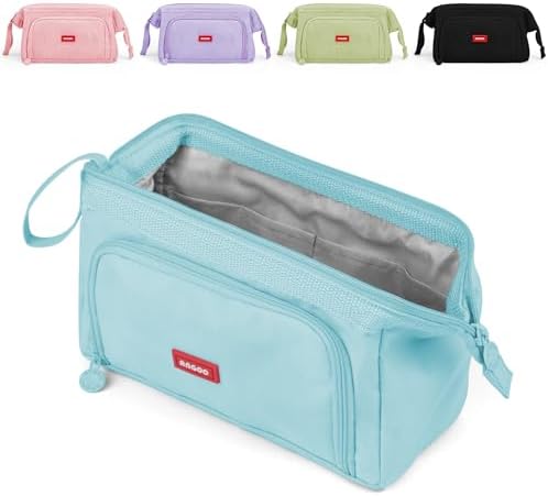 Mamowla Large Pencil Cases for Girls Super Big Pencil Case for Women Zipper Smoothy Pen Case Pouch Holder Stationery Organizer Duarable School Pencil Cases