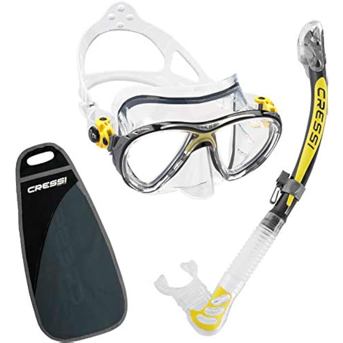 Cressi BIG EYES EVO & ALPHA DRY, Premium Quality Professional Snorkeling Adult Set - Made in Italy quality since 1946