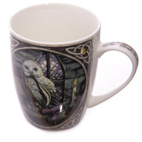 Set of 2 MULP08 - Lisa Parker Owl Design Bone China Mug