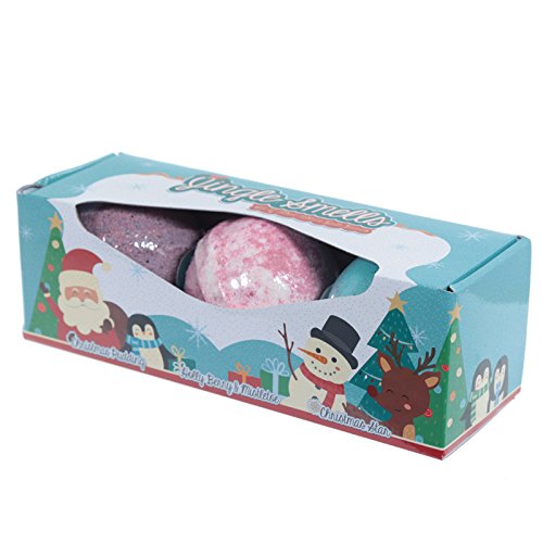 Set of 3 Jingle Smells Bath Bombs - Christmas Scents