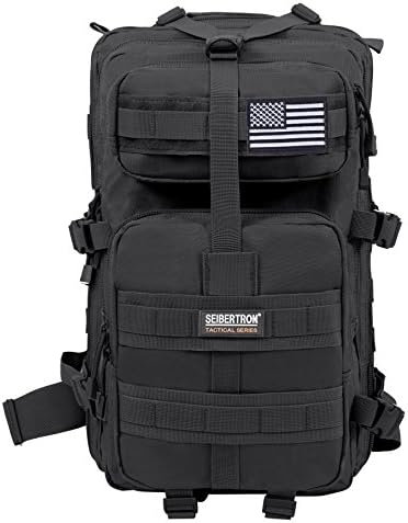 Seibertron Falcon Tactical Water Repellent Hiking Camping Backpack Compact Assault Pack Summit Bag