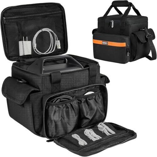 LEFOR?Z Carrying Case Compatible with Jackery Explorer 1000/ECOFLOW River Max/Bluetti EB70S/GRECELL T1000 Portable Power Station,Travel Storage Bag
