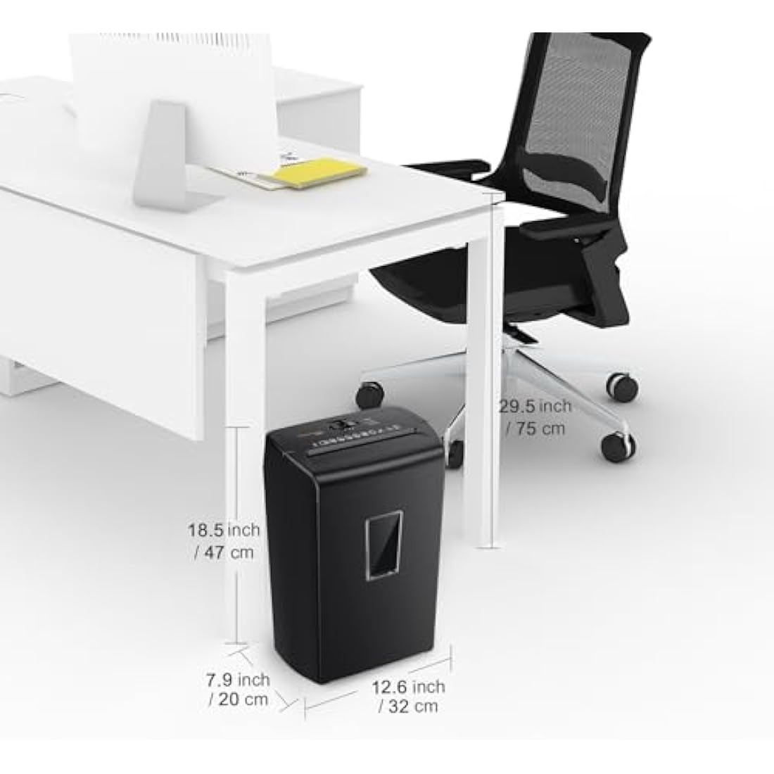 Bonsaii 10-Sheet Home Shredder, Cross-Cut Paper Shredder, Shreds Credit Cards/Staples/Clips, Small Office Shredder Machine with 21L Wastebasket & Transparent Window, Black (C209-D Upgrade Version)
