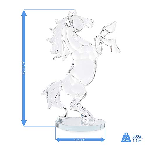 London Boutique Decorative Crystal Animal Horse Ornament Gift Present