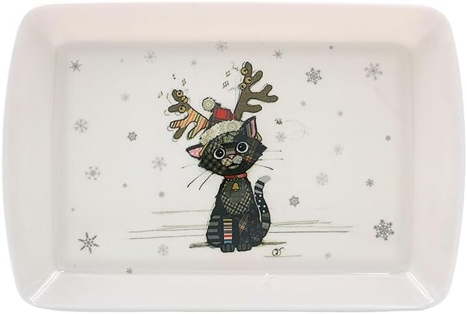 Lesser & Pavey British Designed Serving Tray For Multiple Uses Around The Home Kitten Antlers For Food Serving Or Drinks Serving - Bug Art