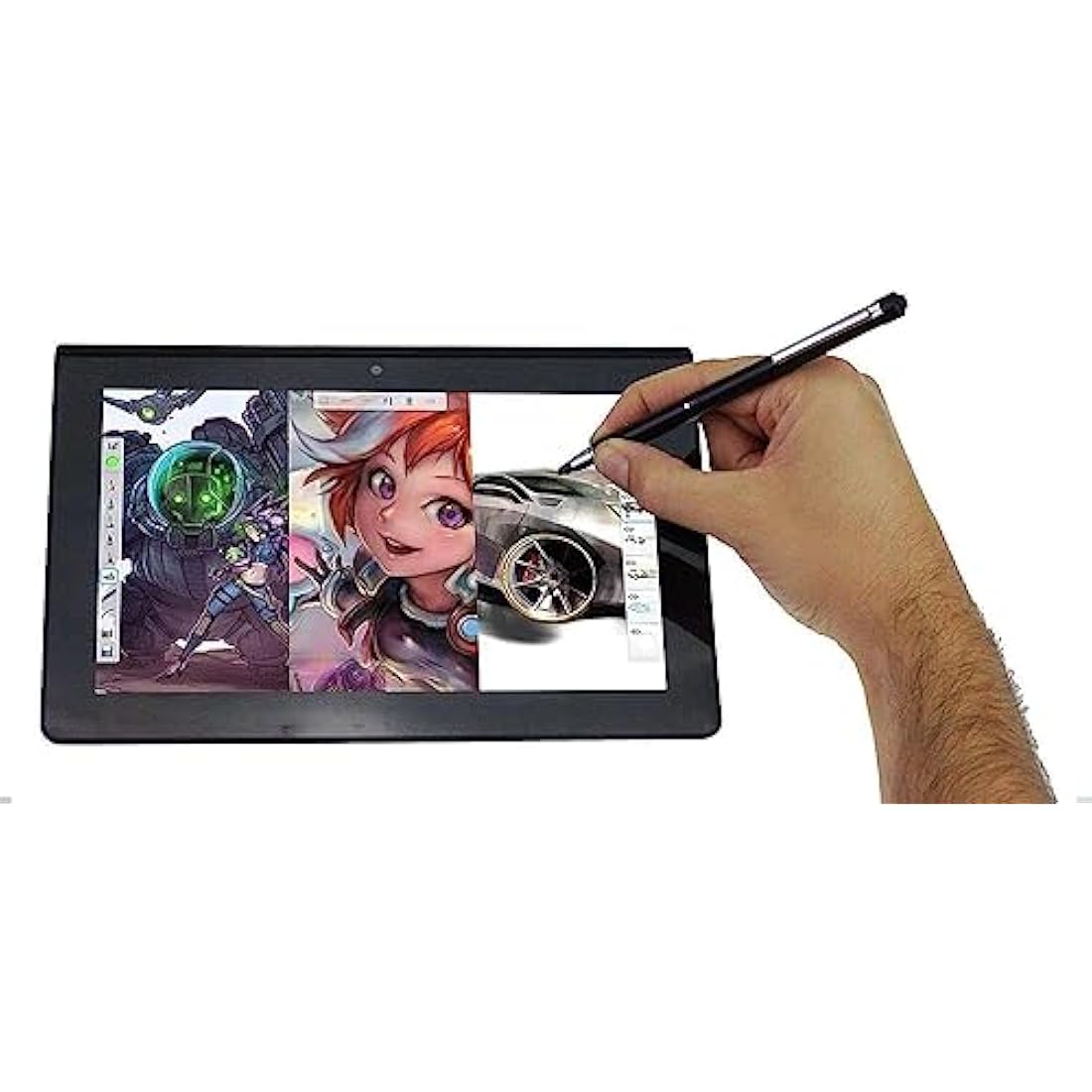 Broonel Black Rechargeable Fine Point Digital Stylus - Compatible with Lenovo Tab P11 Pad Plus 11" Tablet