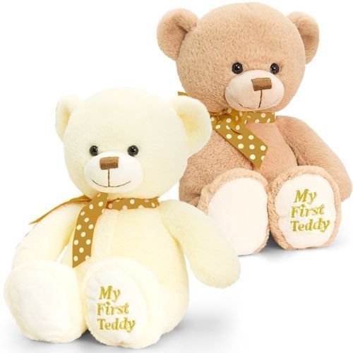 Keel Toys 20cm Supersoft My First Teddy 1 supplied cream