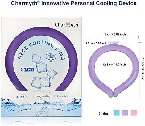 Charmyth Neck Cooler, Neck Cooling Tube Starts Below 15°C (59°F), Cooling around the Neck for Heat Dissipation Summer Outdoor