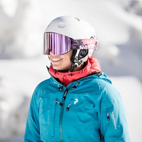 NAKED Optics The TROOP EVO Ski Goggles Men, Ski Goggles Women, Snowboard Goggles, Ski Goggles with Interchangeable Lenses for Bad Weather, Snow Goggles, Skiing Goggles