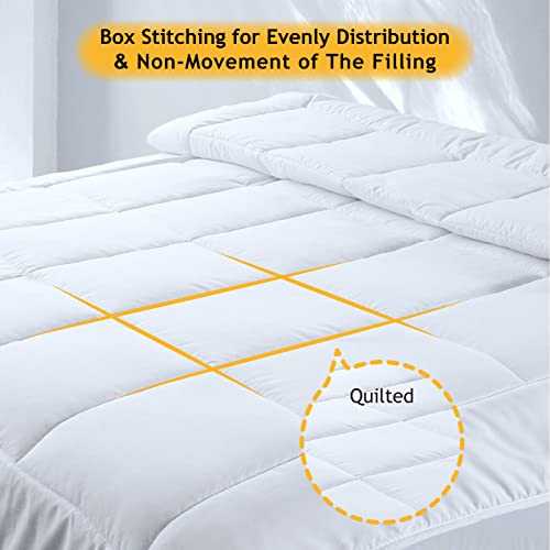 Threads For Bed 4 Season 2 in 1 Microfiber Duvet (4.5 tog + 9 tog), 13.5tog Single Size Detachable Anti-Allergy Quilt with Skin-Friendly Microfiber