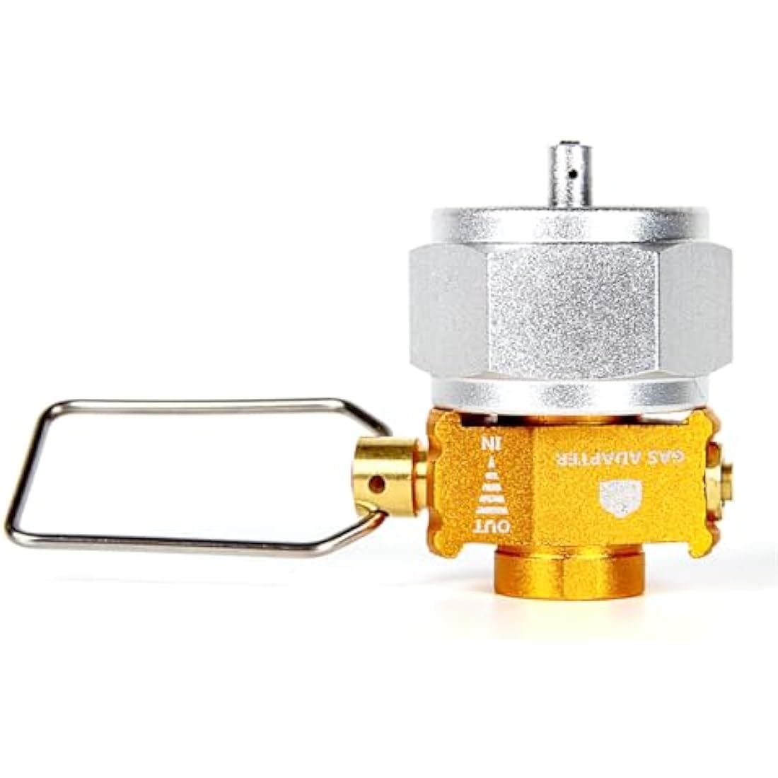 Tiardey Camping Gas Saver,Gas Converter Shifter Refill,Butane Gas Cartridge Convertor Shifter Adapter Valve (Golden)