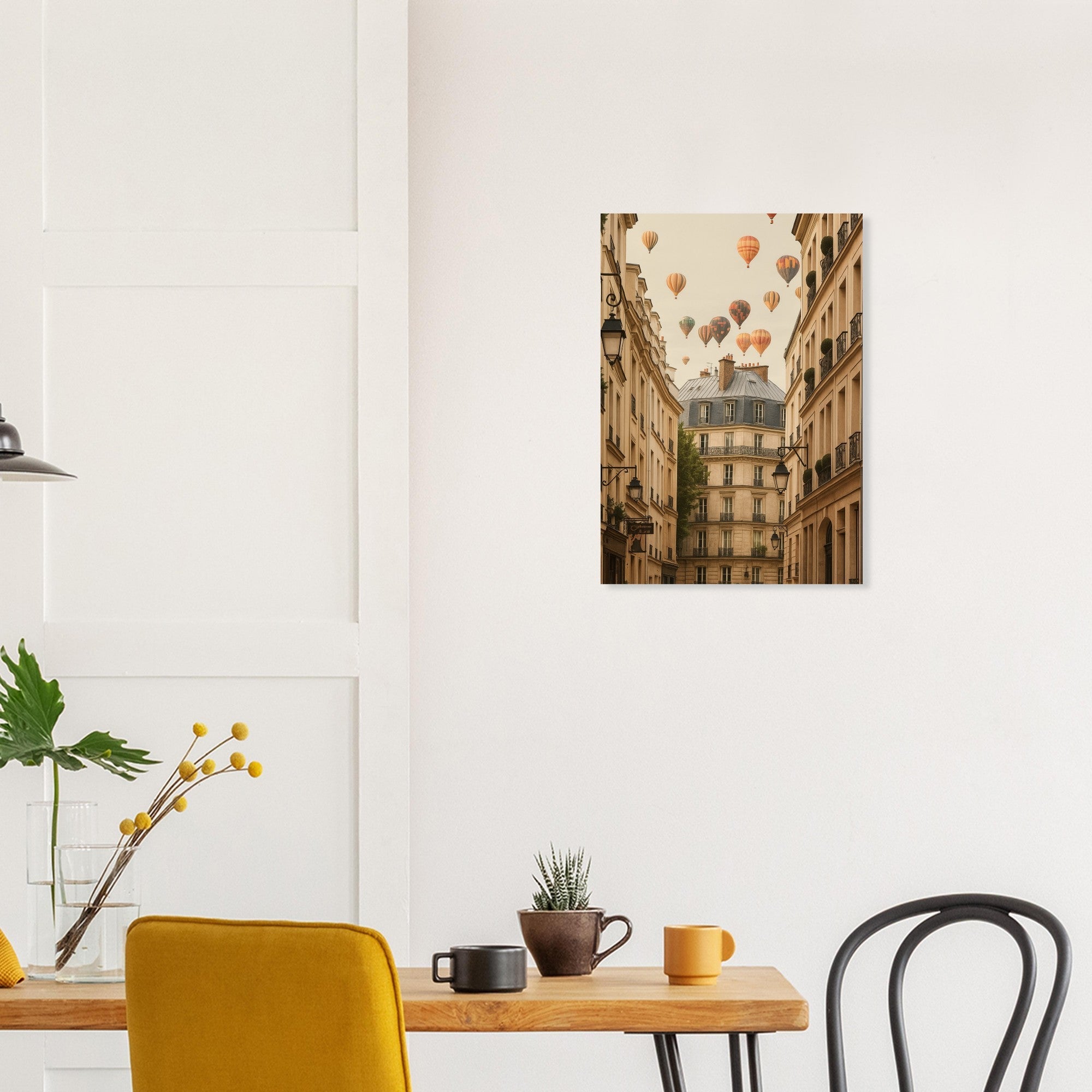 Hot Air Balloons Over Montmartre, Paris – Stunning Art Poster