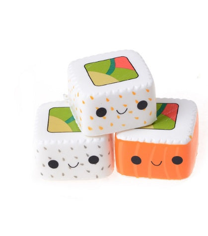 Stress Relief Toy Slow Rising Toys Kawaii Cartoon Face Cute Yummy Sushi Kids Gift
