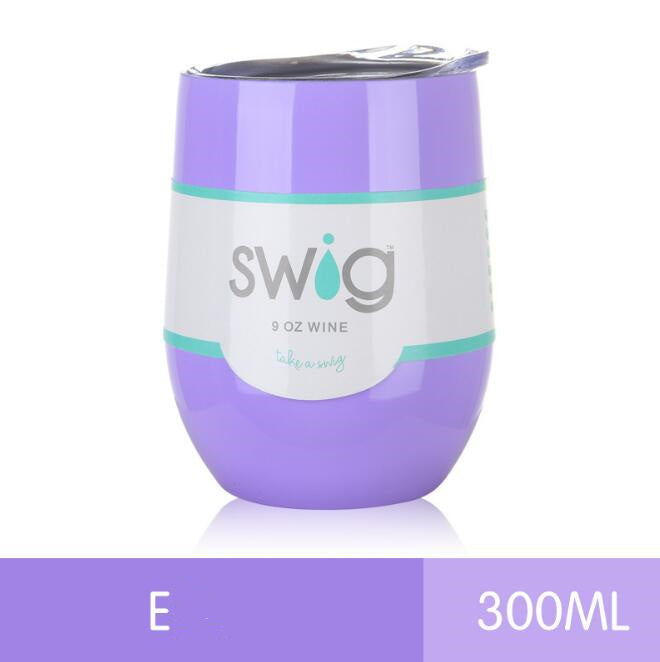 hot drink cups 9 унц. the egg in the form of a 304 stainless steel drink Tumber mug lid wine beer vacuum thermos cup
