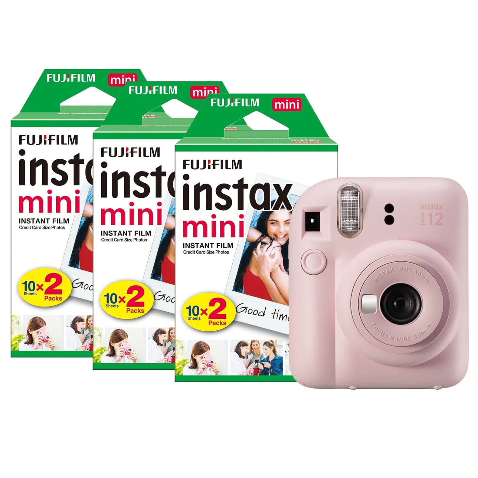 Fujifilm Instax Mini 12 Instant Camera - Blossom Pink