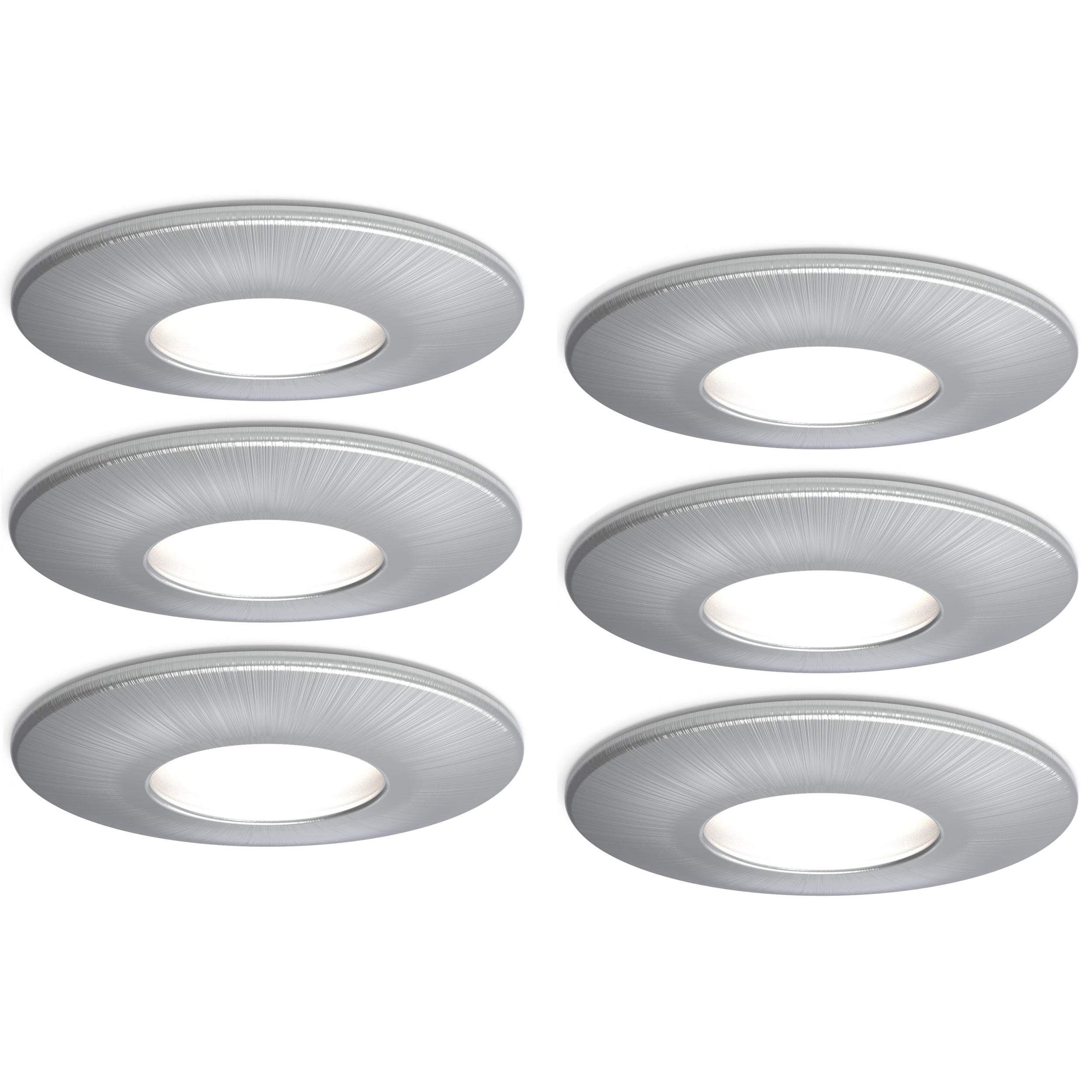 4lite IP65 GU10 Fire-Rated Downlight - Satin Chrome