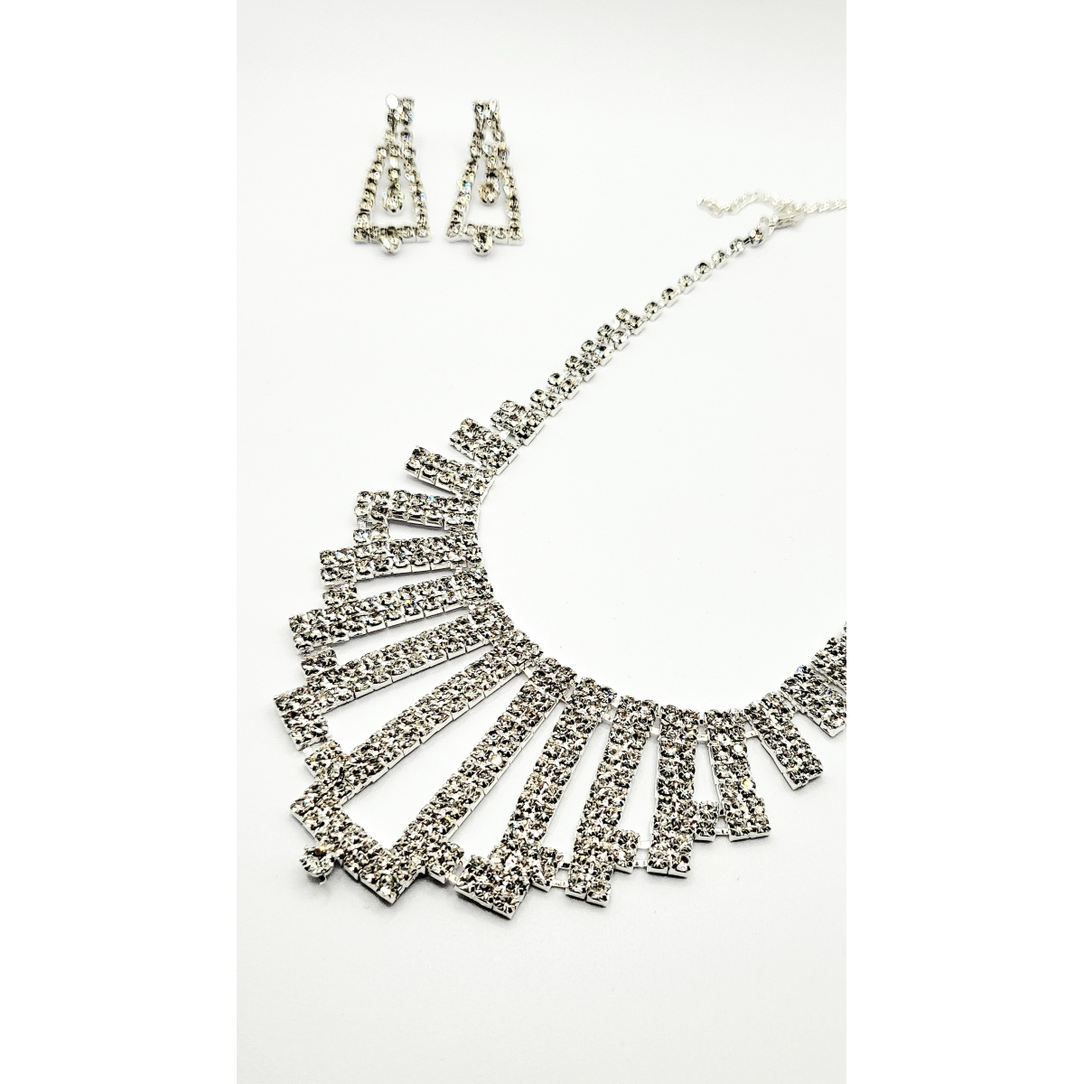 Cascade Crystal Necklace Set