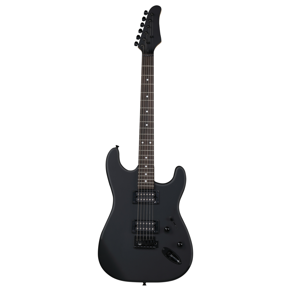 GST 39in Electric Guitar H-H Pickups Black suit for Heavier Rock