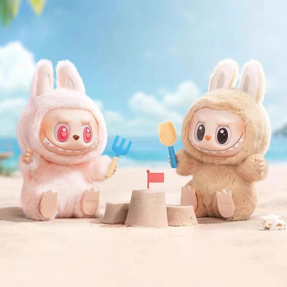 The Monsters Labubu Sit-Down Party Series Plush Pendant Doll Vinyl Face Doll Heart-Moving Macaron Doll Collection Decoration