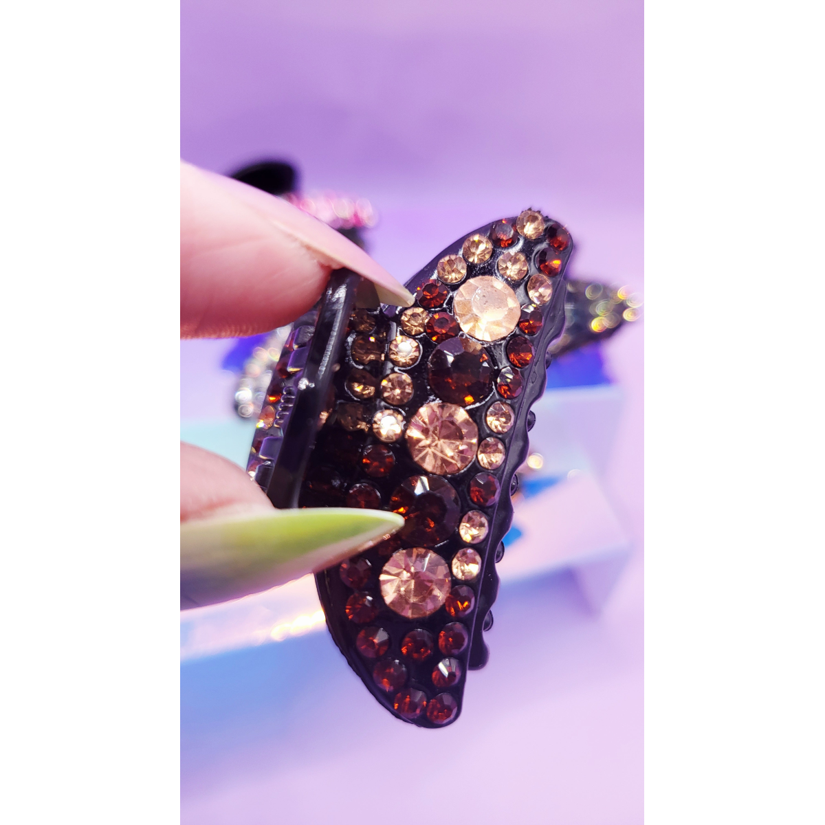 Luxe Jeweled Hair Clamps Pack of 12