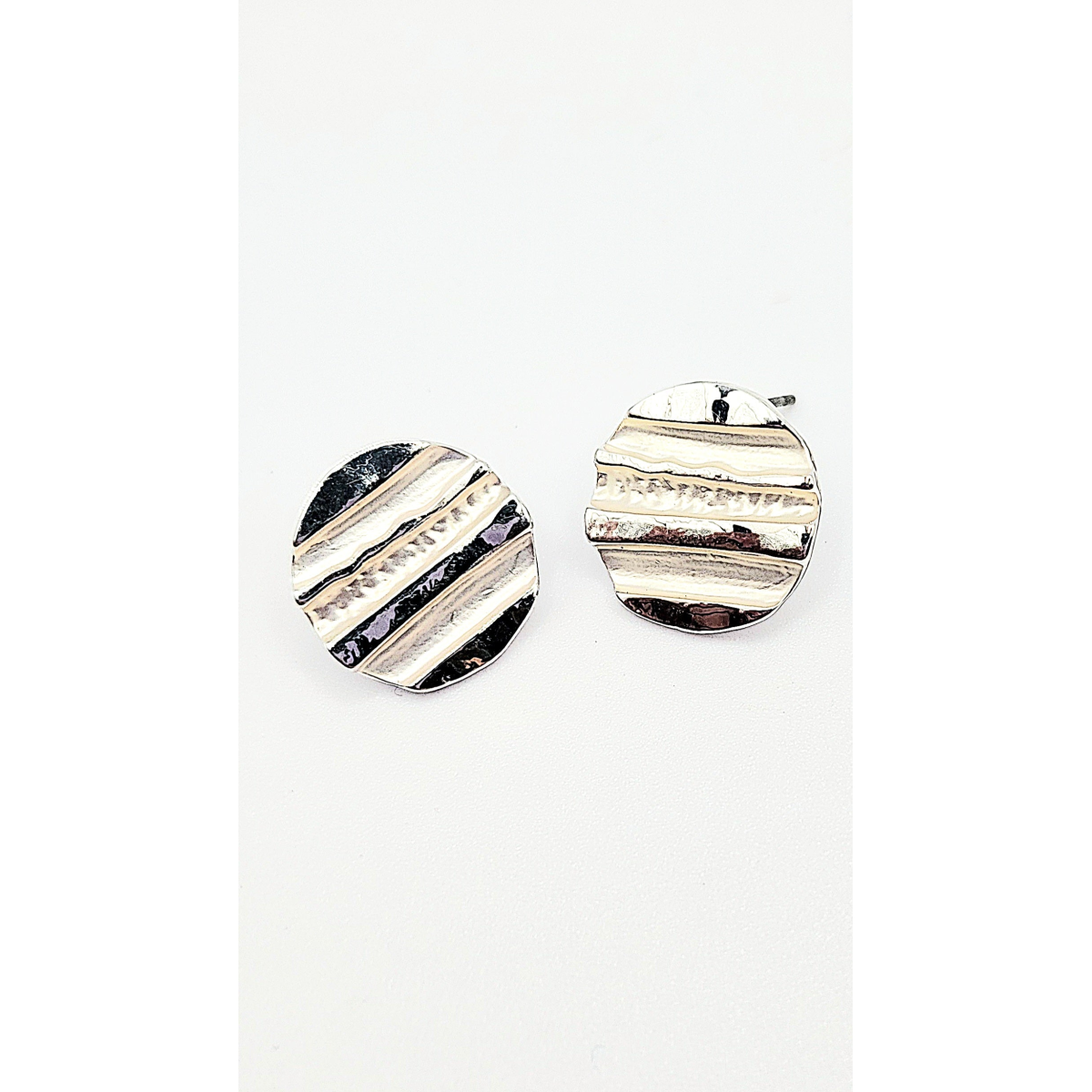 Abstract Disc Necklace & Earrings Set
