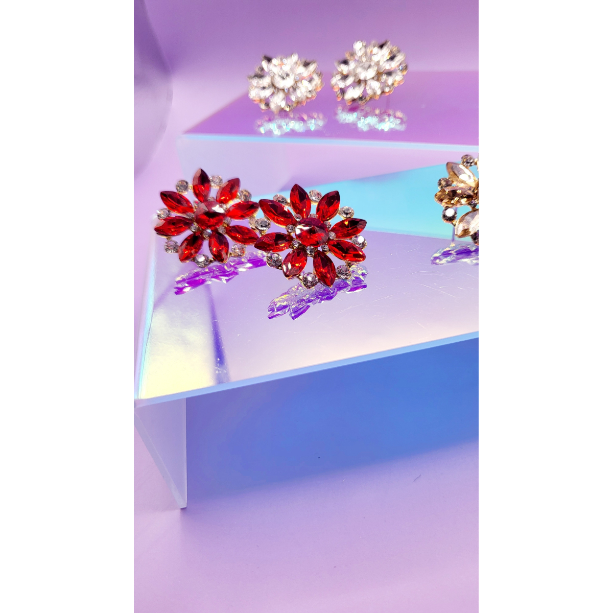Spark Crystal Stud Earrings