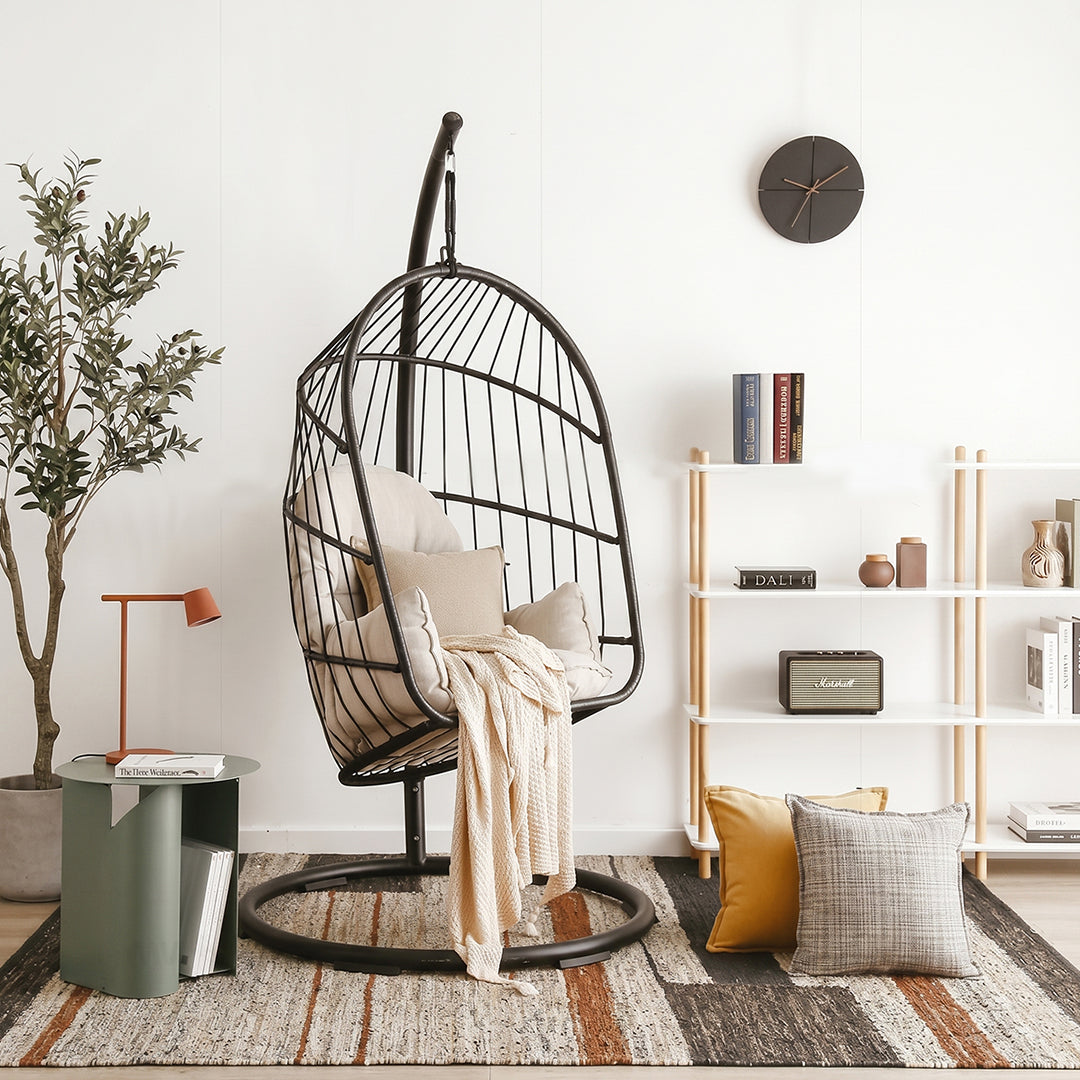 The CAGE Rattan Hanging Chair, Indoor/ Outdoor Furniture