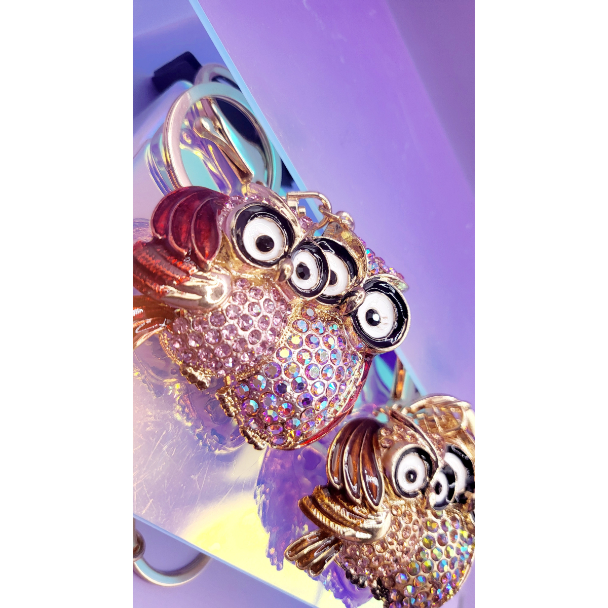 Owl & Baby Owl Key Ring