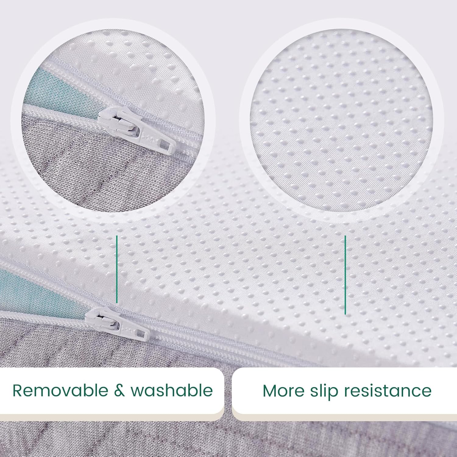 Mattress Topper Double Bed 135x190cm Thick with Bamboo Fibre Cover