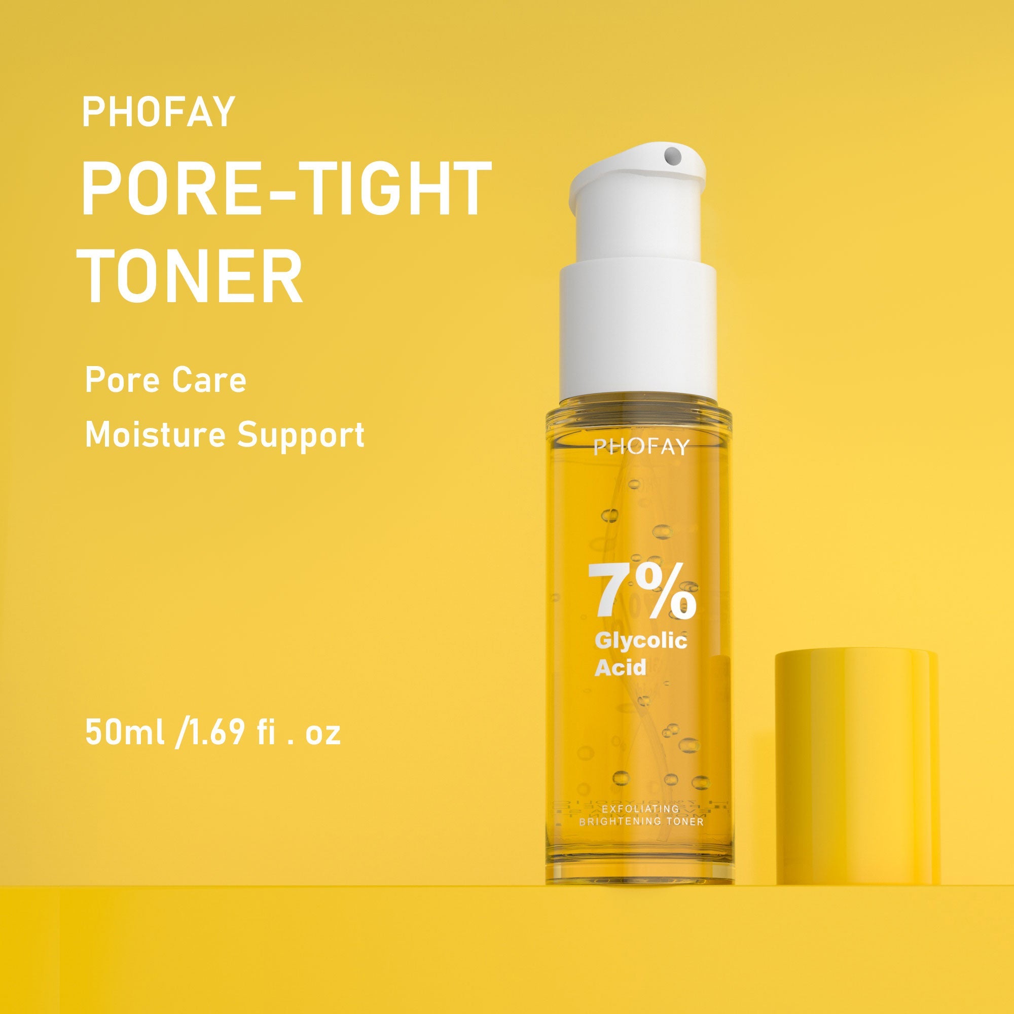 PHOFAY GLYCOLIC ACID AHA EXFOLIATING BRIGHTENING TONER